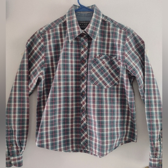 Rockies Tops - Vintage Women's Rockies Long sleeve lightweight plaid denim shirt. EUC. …